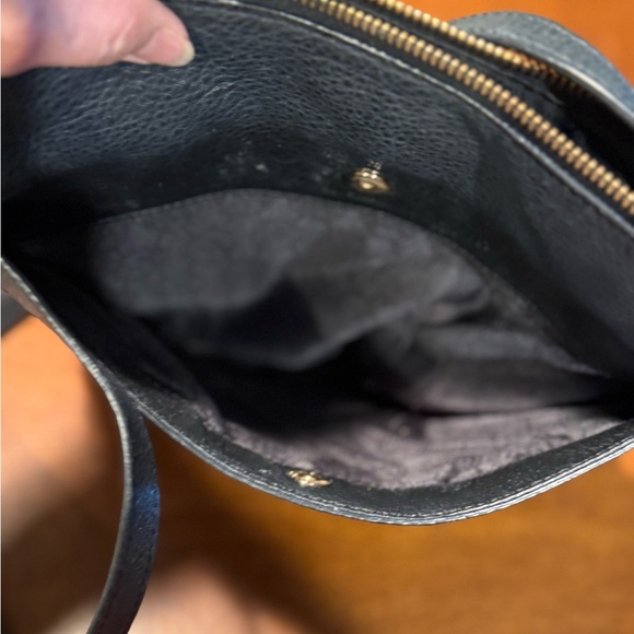 Michael Kors Black Pebbled Leather Crossbody Bag With Front Zipper - Picture 8 of 8